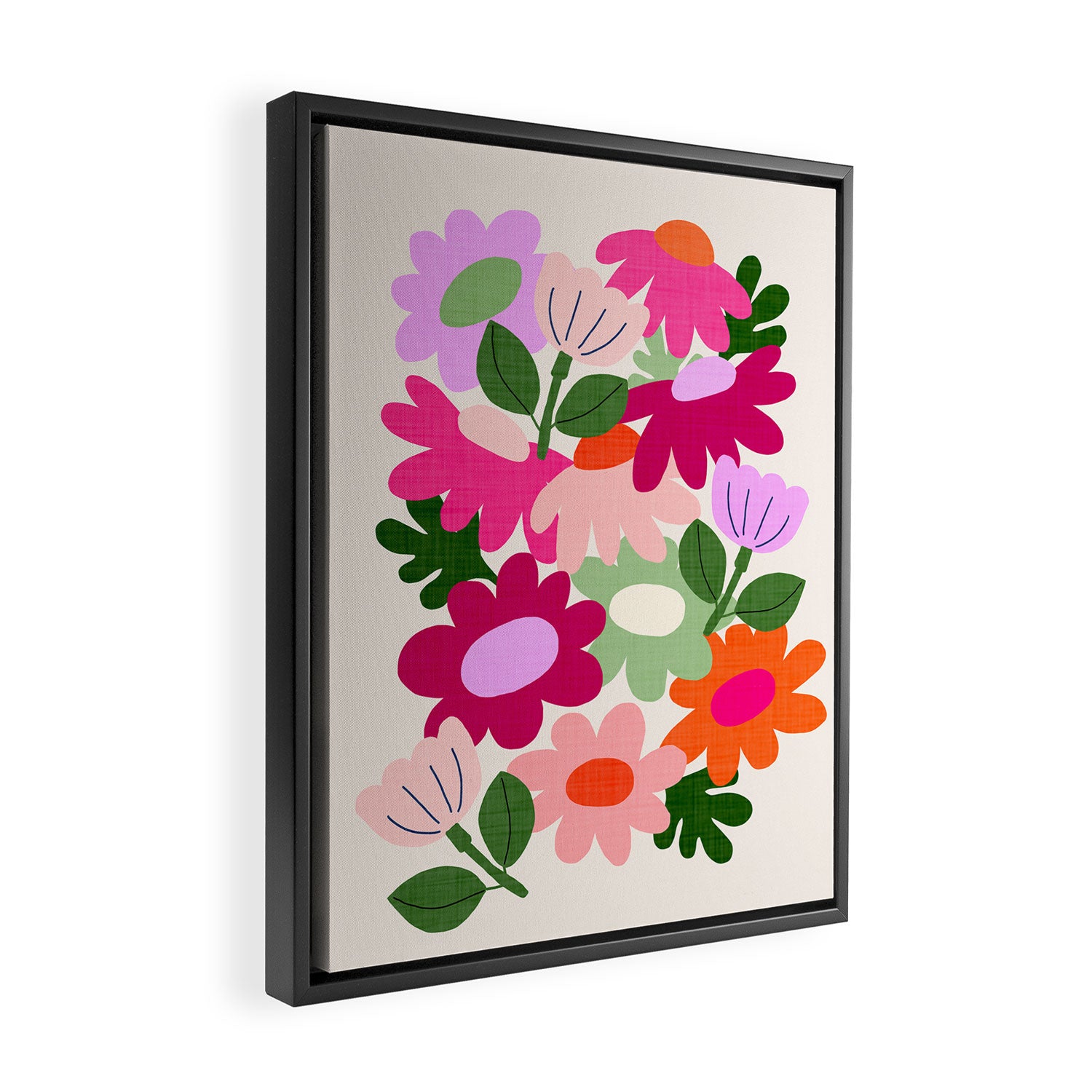 Floral clippings Framed Canvas Print Gallery Image 2