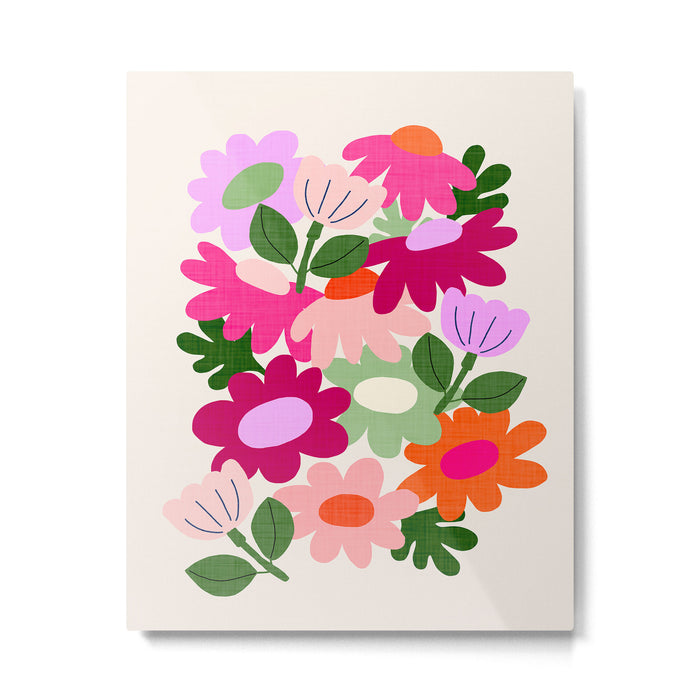 Floral clippings Metal Print Gallery Image 1