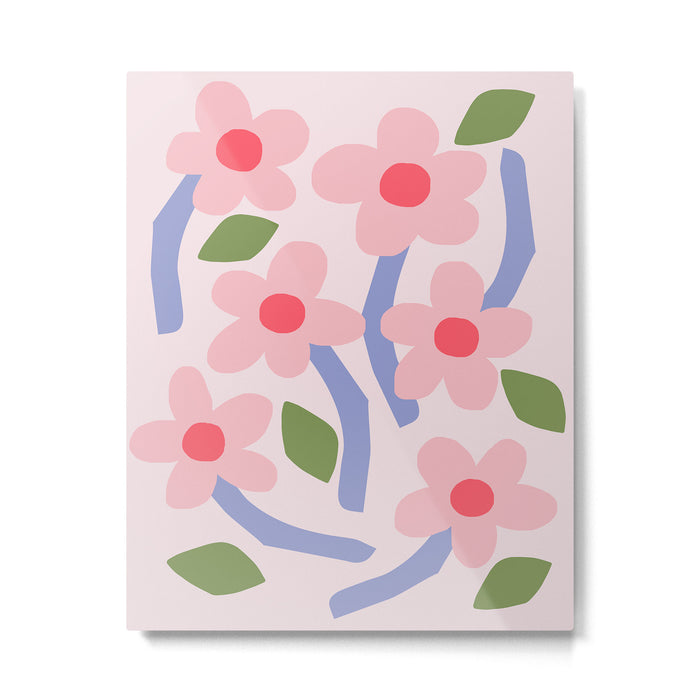 Floral dance - pastel Metal Print Gallery Image 1