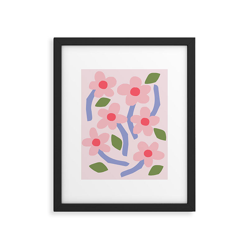 Floral dance - pastel Framed Art Print Gallery Image 5