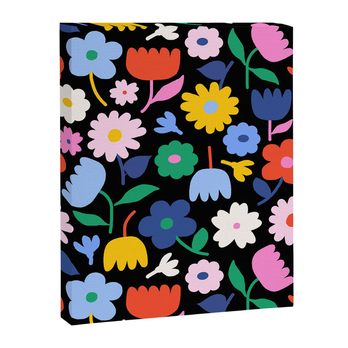 Floral Medley - night Canvas Print Gallery Image 1