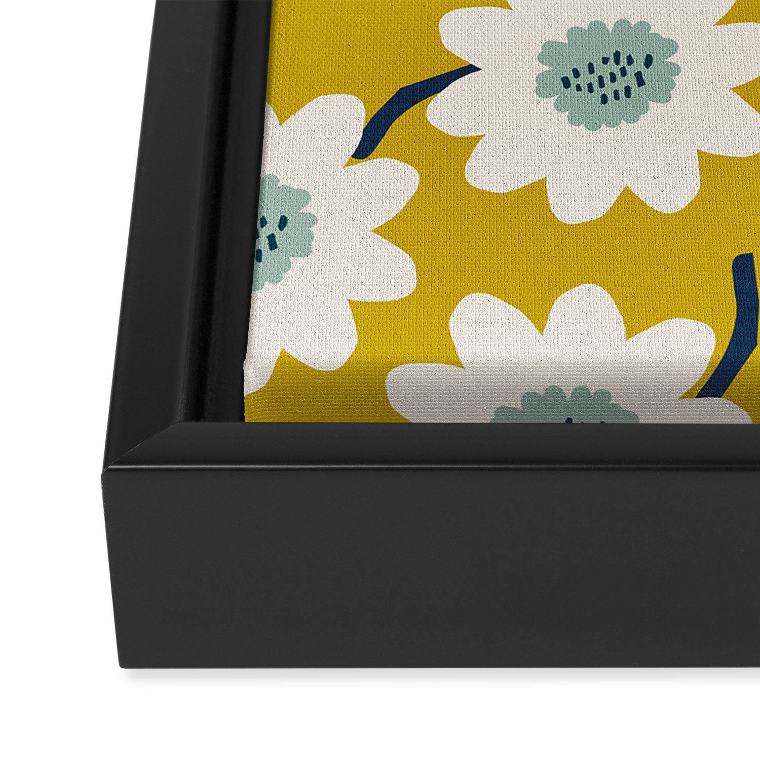 Flower field - fresh Framed Canvas Print Gallery Image 3