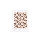 Flower field - mocha pink Art Print Gallery Image 1