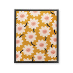 Flower field - yellow Framed Canvas Print Gallery Image 6