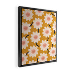 Flower field - yellow Framed Canvas Print Gallery Image 2