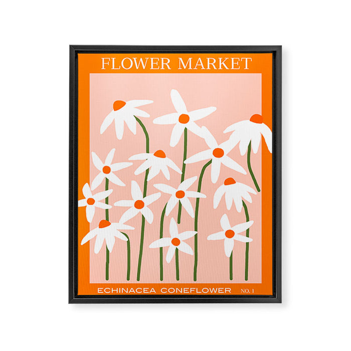 Flower Market - Echinacea #1 Framed Canvas Print Gallery Image 1