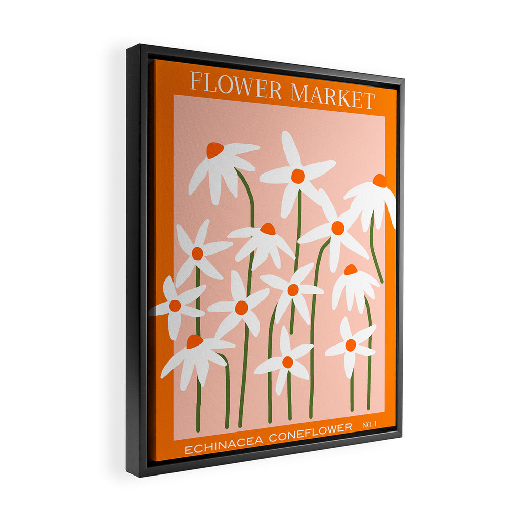 Flower Market - Echinacea #1 Framed Canvas Print Gallery Image 2