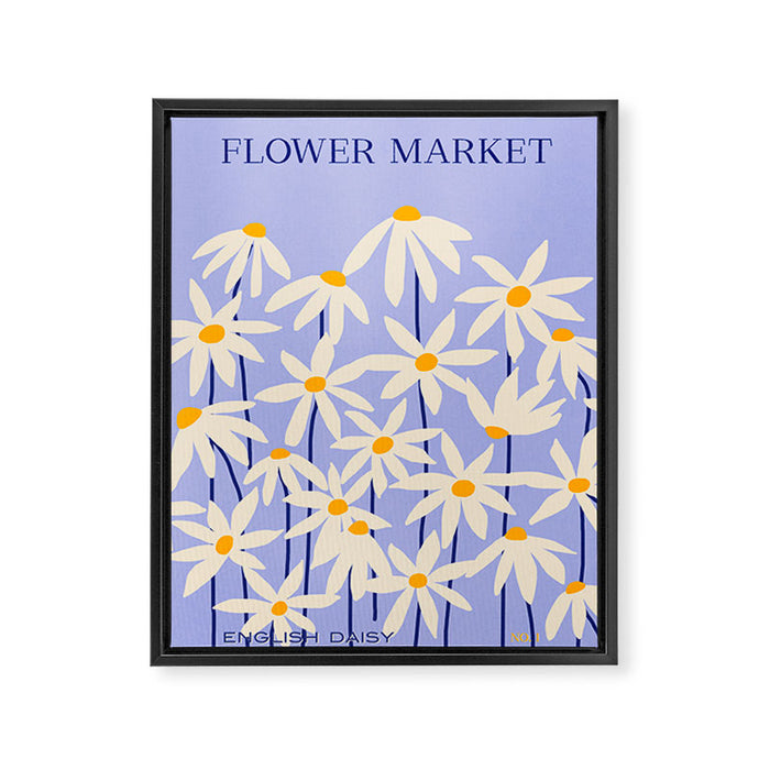 Flower Market - English Daisy Framed Canvas Print Gallery Image 1