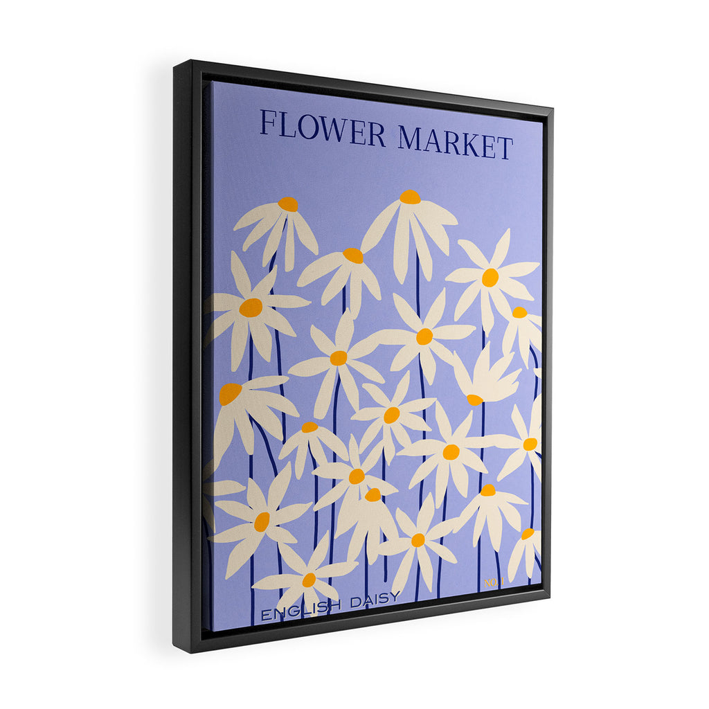 Flower Market - English Daisy Framed Canvas Print Gallery Image 2