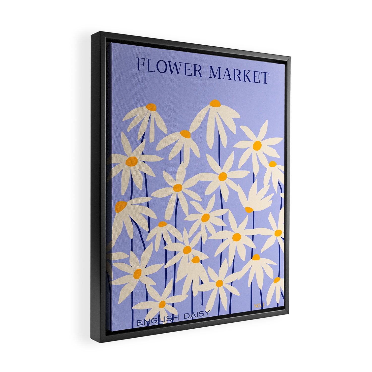 Flower Market - English Daisy Framed Canvas Print Gallery Image 2