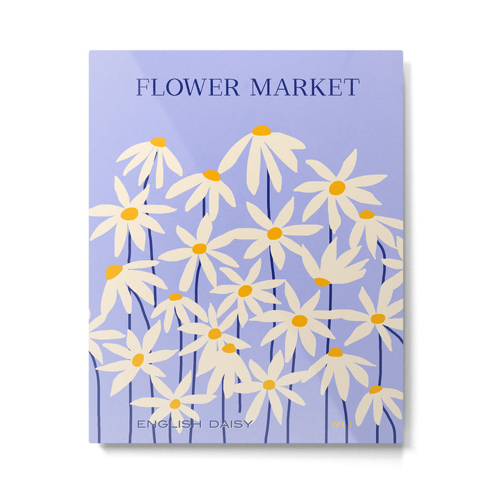 Flower Market - English Daisy Metal Print Gallery Image 1