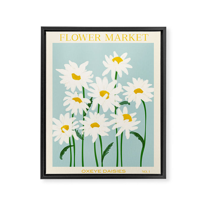 Flower Market - Oxeye daisies Framed Canvas Print Gallery Image 1