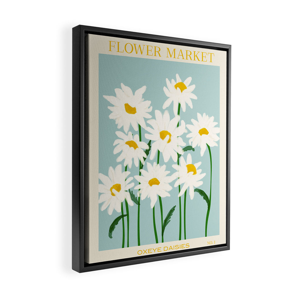 Flower Market - Oxeye daisies Framed Canvas Print Gallery Image 2