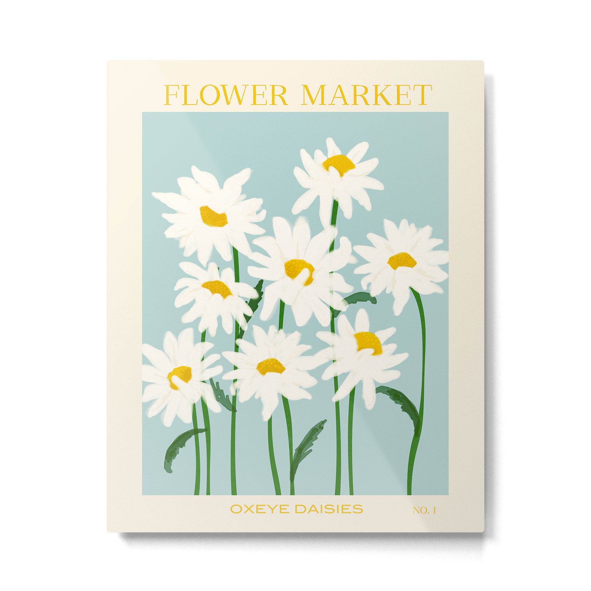 Flower Market - Oxeye daisies Metal Print Gallery Image 4