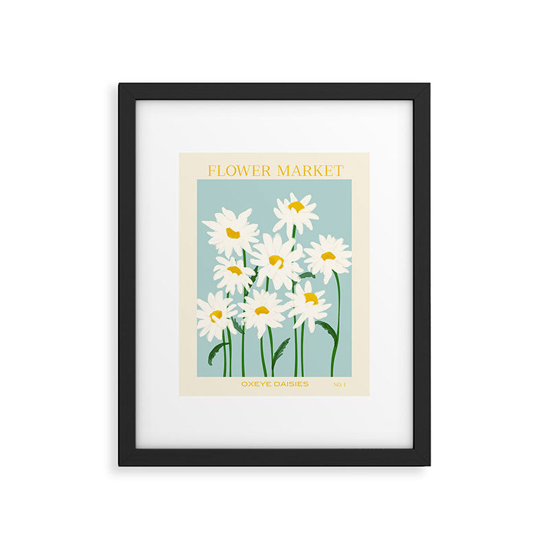 Flower Market - Oxeye daisies Framed Art Print Gallery Image 5