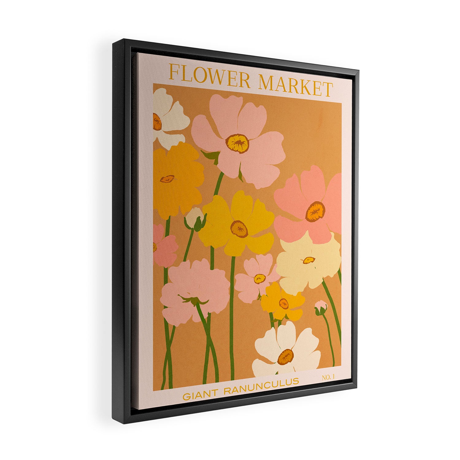 Flower Market - Ranunculus #1 Framed Canvas Print Gallery Image 2
