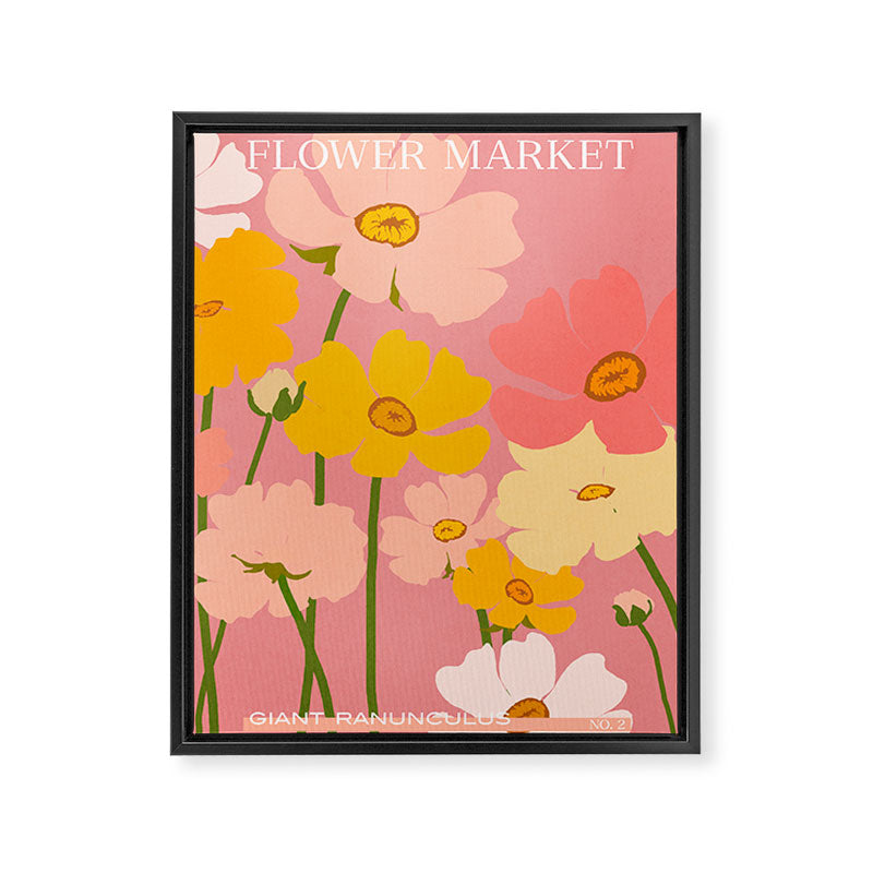 Flower Market - Ranunculus #2 Framed Canvas Print Gallery Image 6