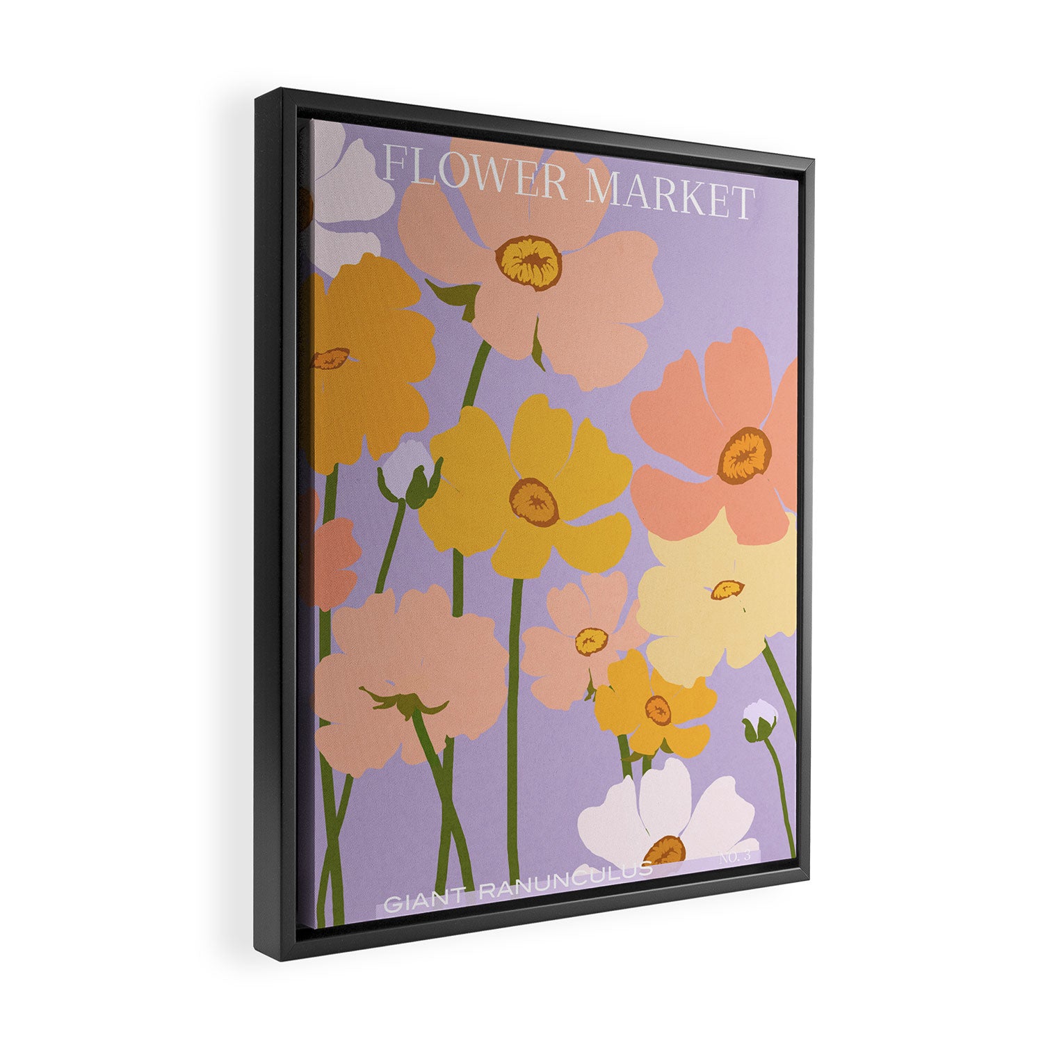 Flower Market - Ranunculus #3 Framed Canvas Print Gallery Image 2