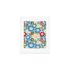 Flowerscape field - charming blue Art Print Gallery Image 1