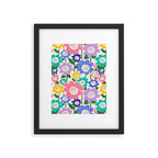 Flowerscape field - pastel Framed Art Print Gallery Image 5