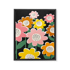 Flowerscape - night Framed Canvas Print Gallery Image 6