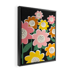 Flowerscape - night Framed Canvas Print Gallery Image 2