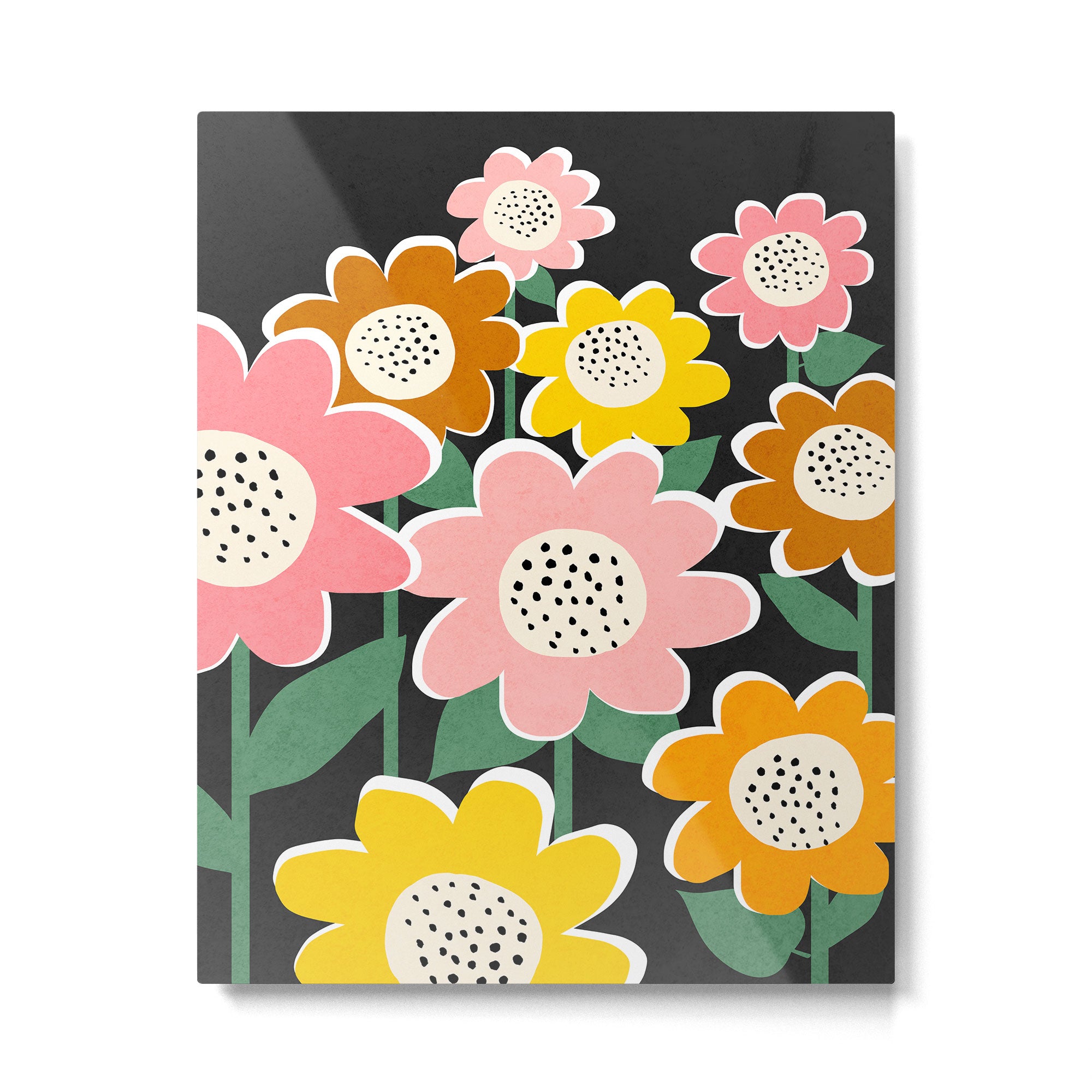 Flowerscape - night Metal Print Gallery Image 4