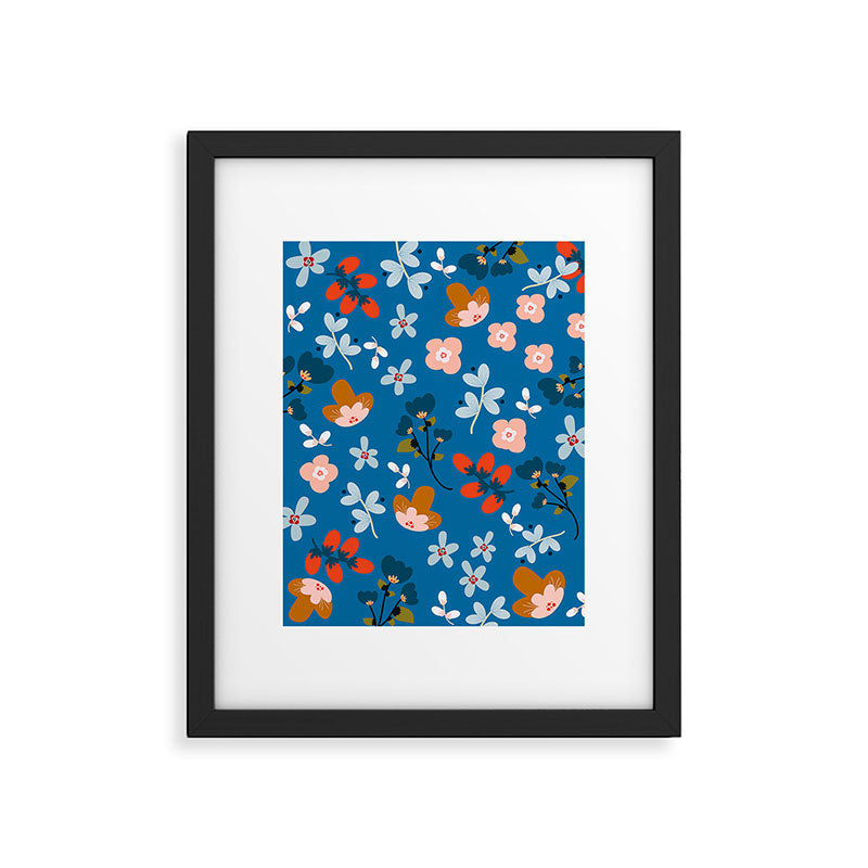 Folk floral Framed Art Print Gallery Image 5
