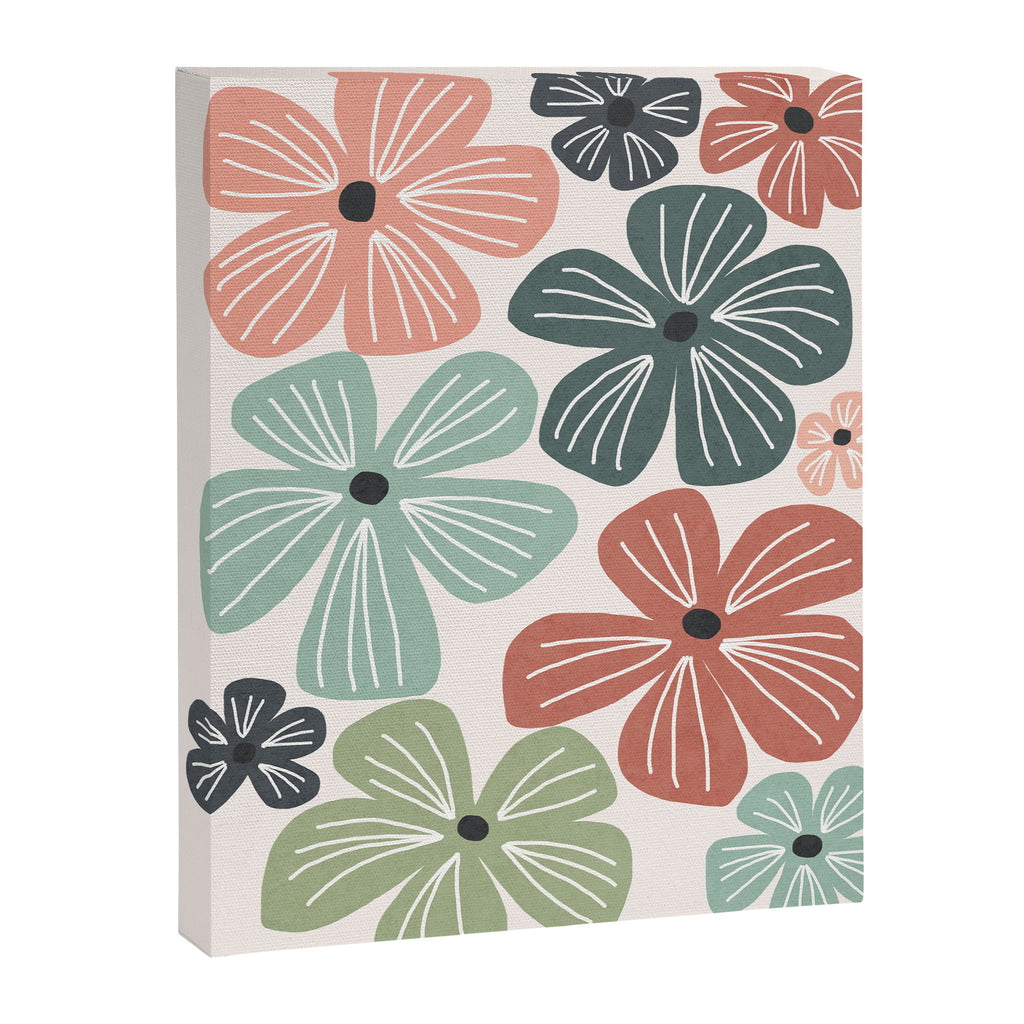 Frangipani flowers - earthy Canvas Print Gallery Image 6