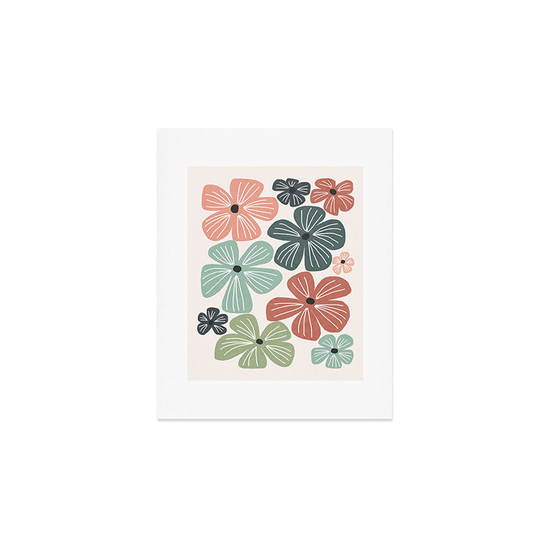Frangipani flowers - earthy Art Print Gallery Image 1