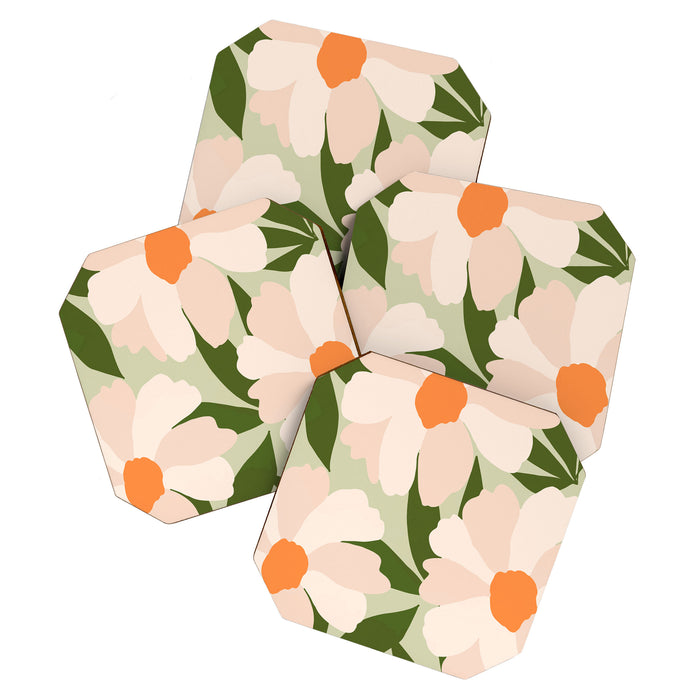 Freya's flower - greenery Coaster Gallery Image 1