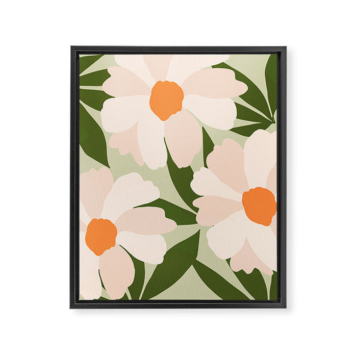 Freya's flower - greenery Framed Canvas Print Gallery Image 1