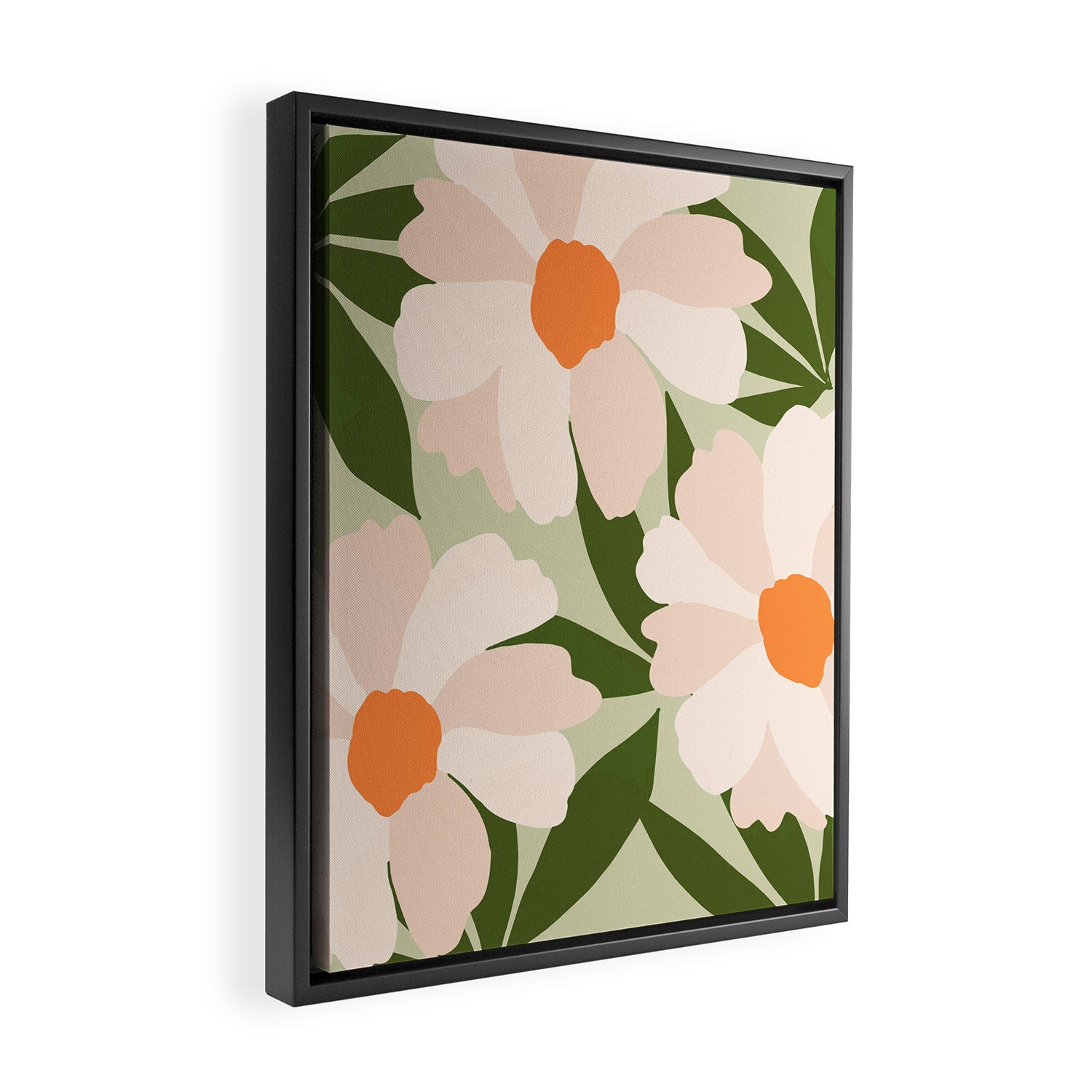 Freya's flower - greenery Framed Canvas Print Gallery Image 2