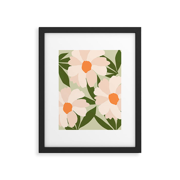Freya's flower - greenery Framed Art Print Gallery Image 1
