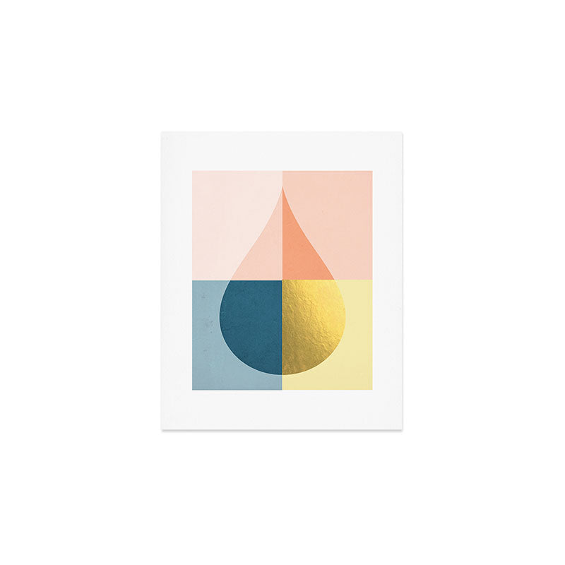 Geometric raindrop Art Print Gallery Image 1