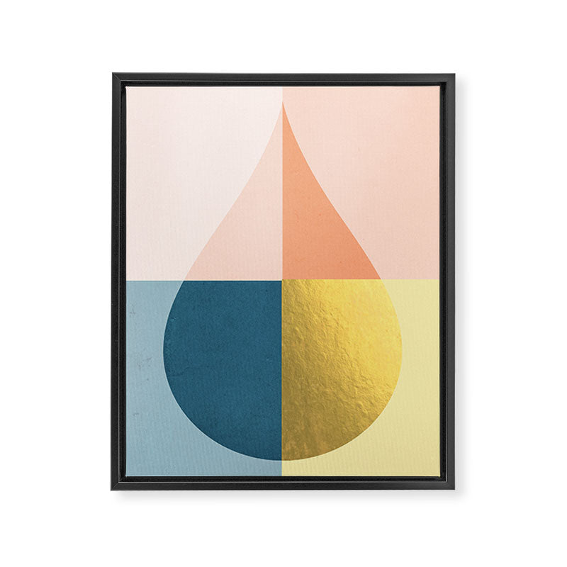 Geometric raindrop Framed Canvas Print Gallery Image 8