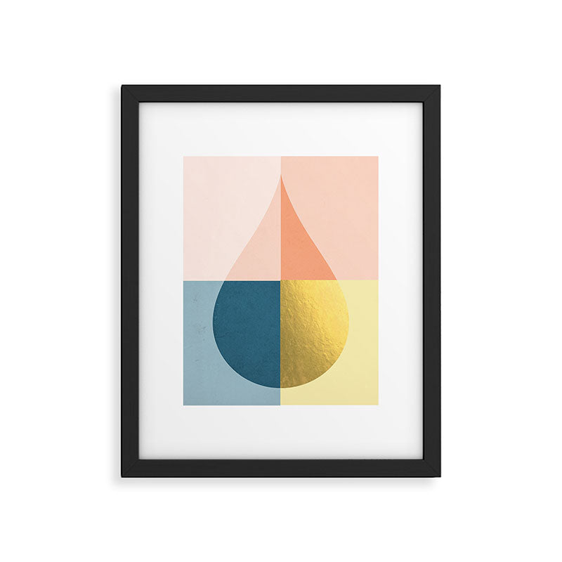 Geometric raindrop Framed Art Print Gallery Image 6