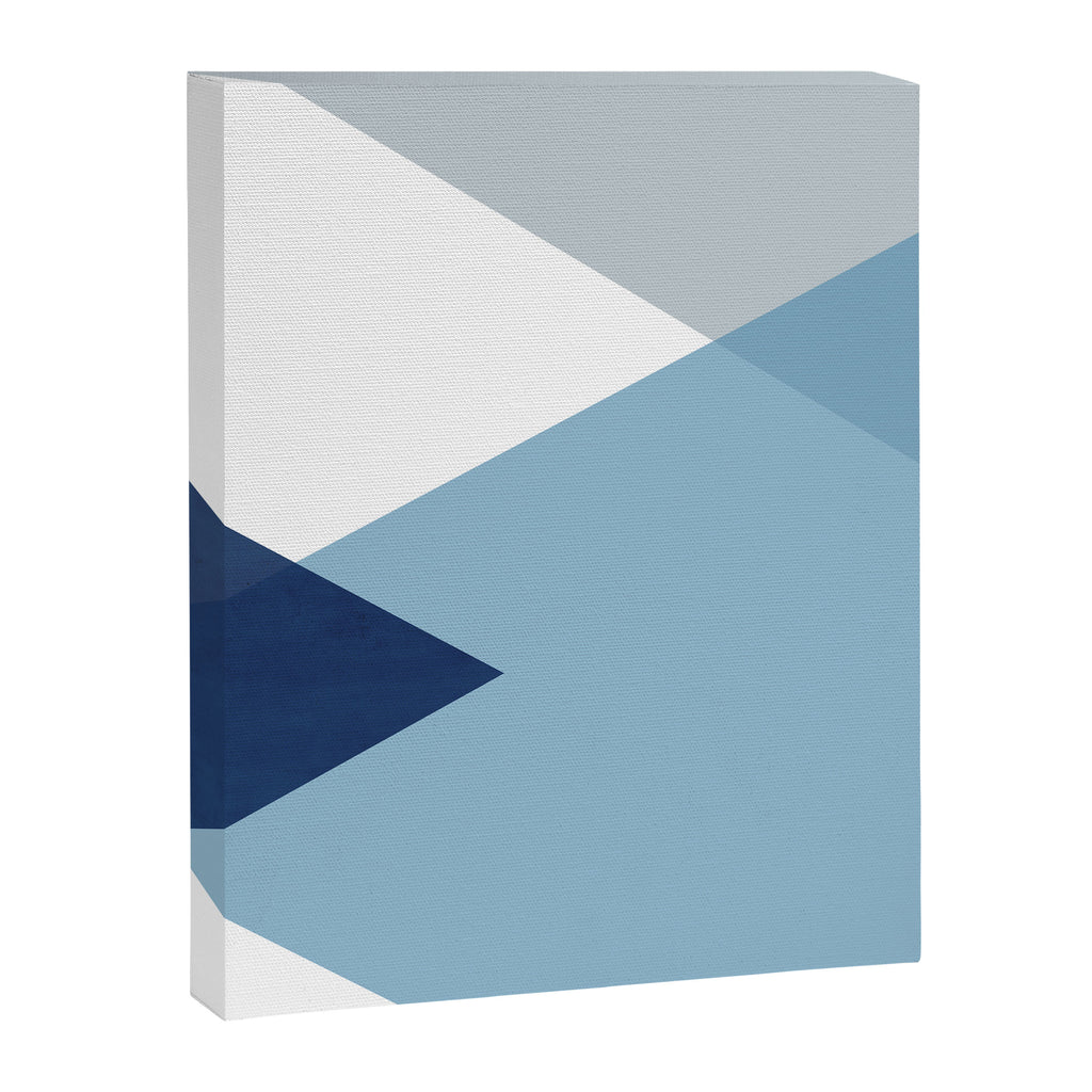 Geometrics - blues & concrete Canvas Print Gallery Image 6