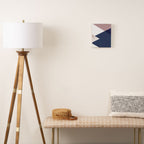 Geometrics - blush indigo rose gold Canvas Print Gallery Image 2
