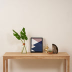 Geometrics - blush indigo rose gold Framed Canvas Print Gallery Image 4