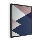 Geometrics - blush indigo rose gold Framed Canvas Print Gallery Image 2