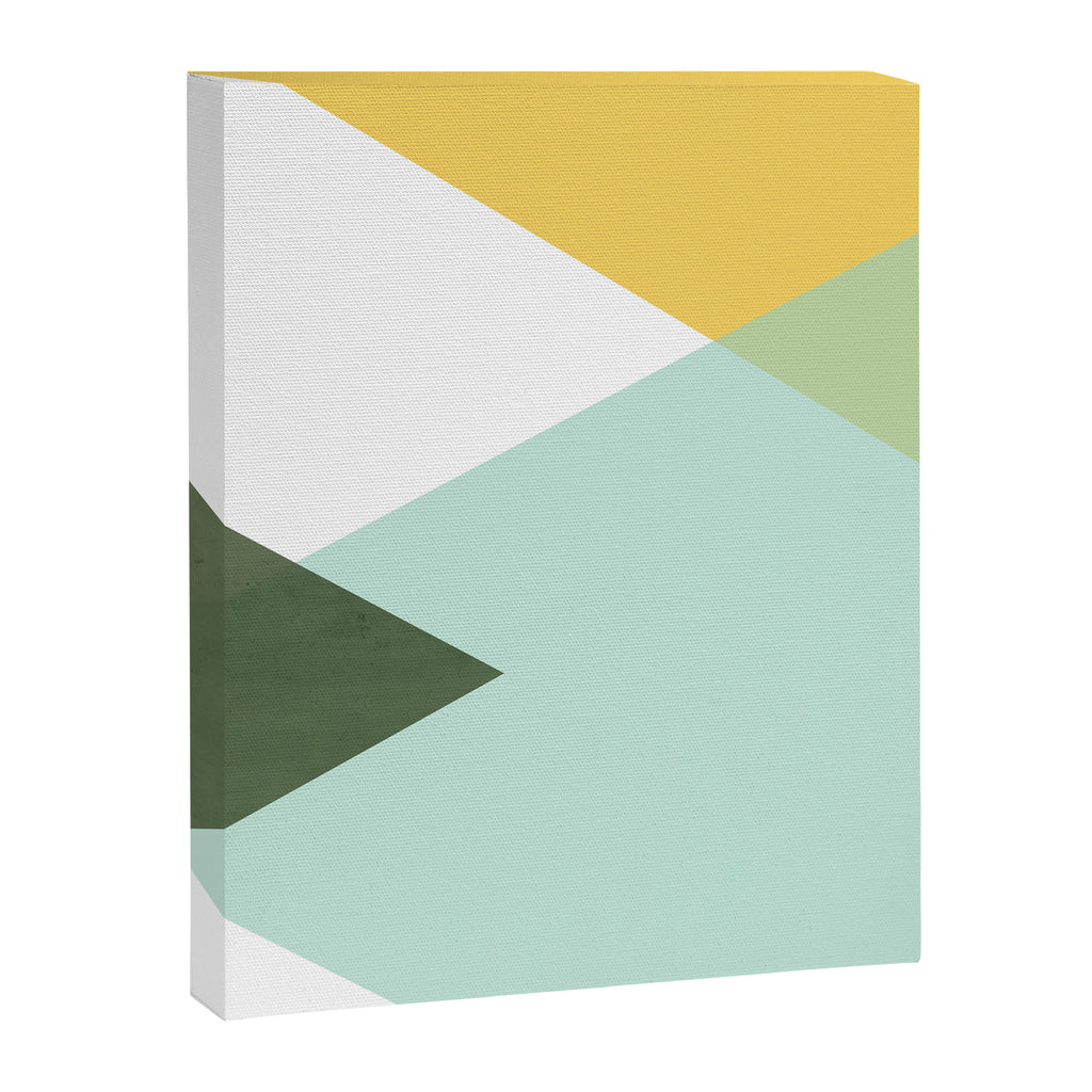 Geometrics - citrus & concrete Canvas Print Gallery Image 8