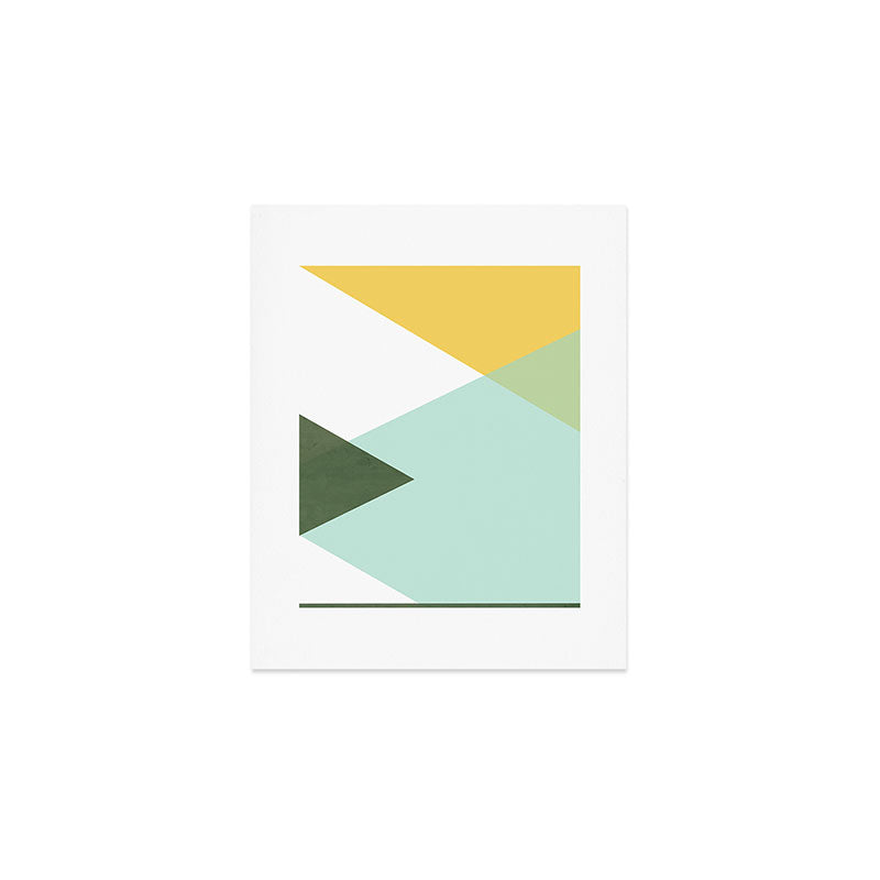 Geometrics - citrus & concrete Art Print Gallery Image 1