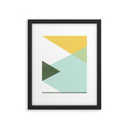 Geometrics - citrus & concrete Framed Art Print Gallery Image 6