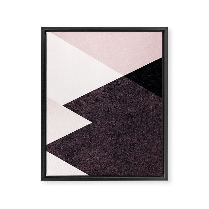 Geometrics III - pink granite & marble Framed Canvas Print Gallery Image 6