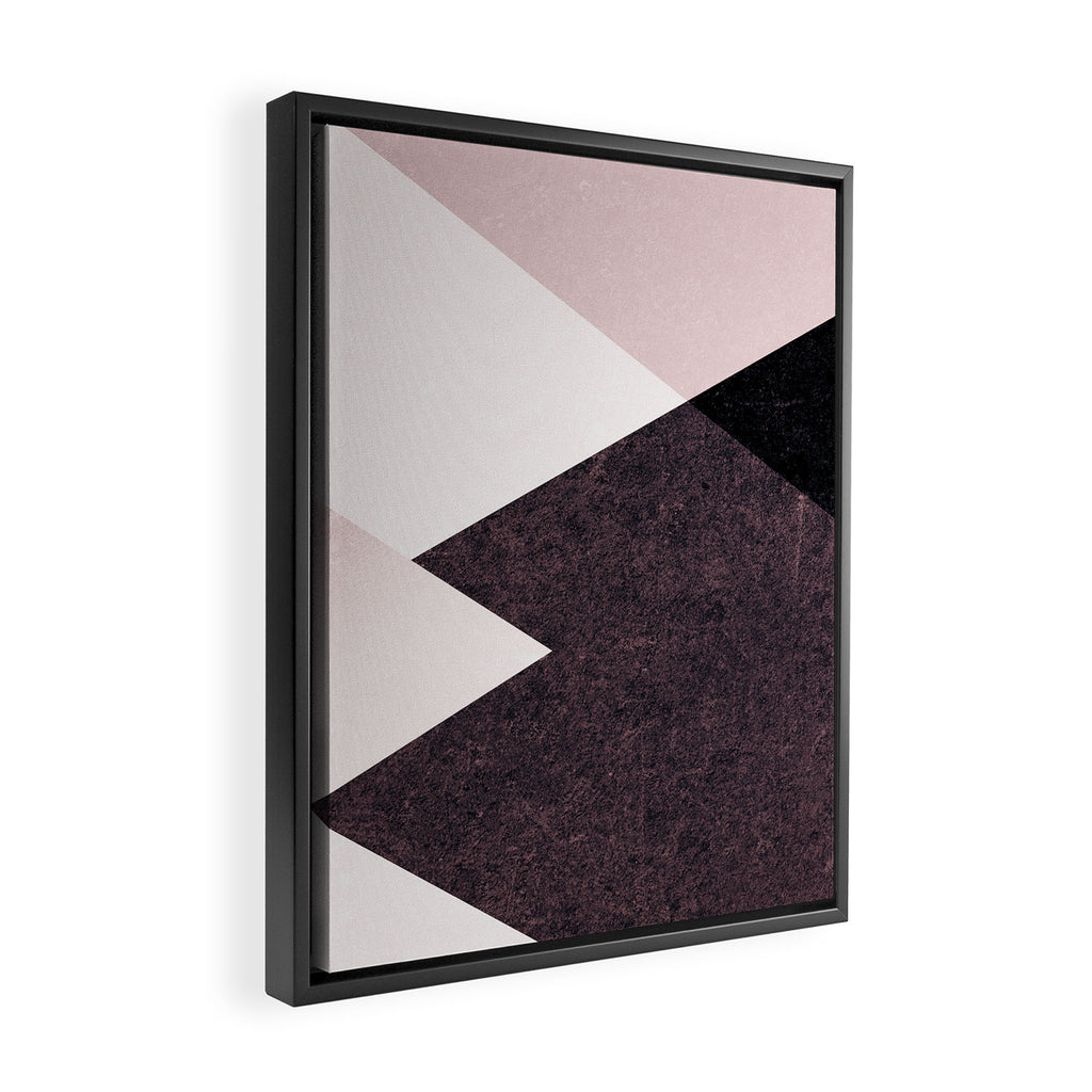 Geometrics III - pink granite & marble Framed Canvas Print Gallery Image 2