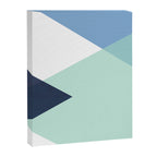 Geometrics - seafoam & blue concrete Canvas Print Gallery Image 6