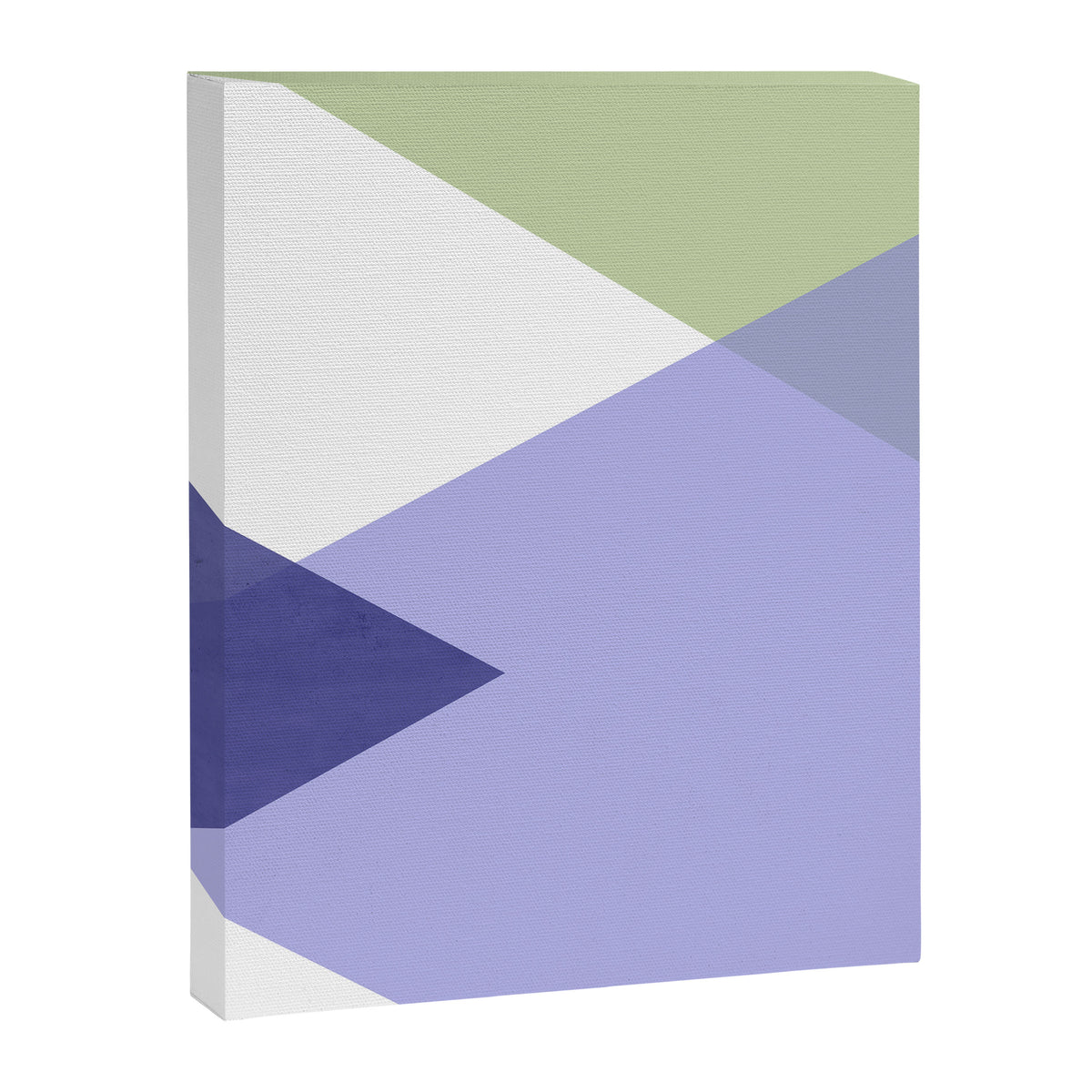 Geometrics - very peri & sage Canvas Print Gallery Image 6