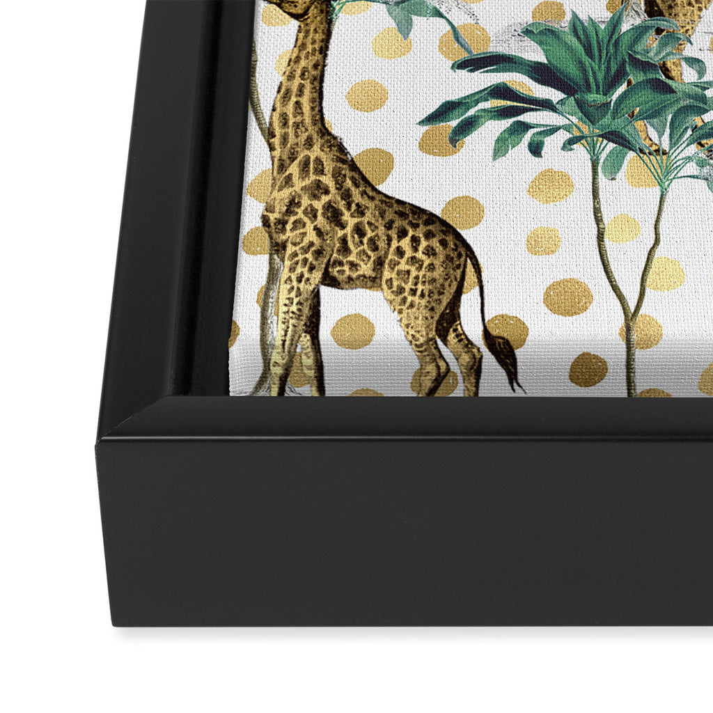 Giraffe Safari Framed Canvas Print Gallery Image 3