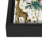 Giraffe Safari Framed Canvas Print Gallery Image 3
